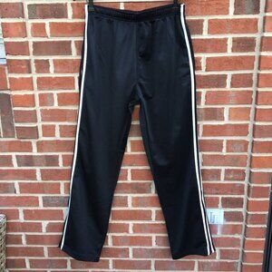 VTG Wilson Warmup Track Pant Adult Large Black Zip Leg Bottom Pull On 90s
